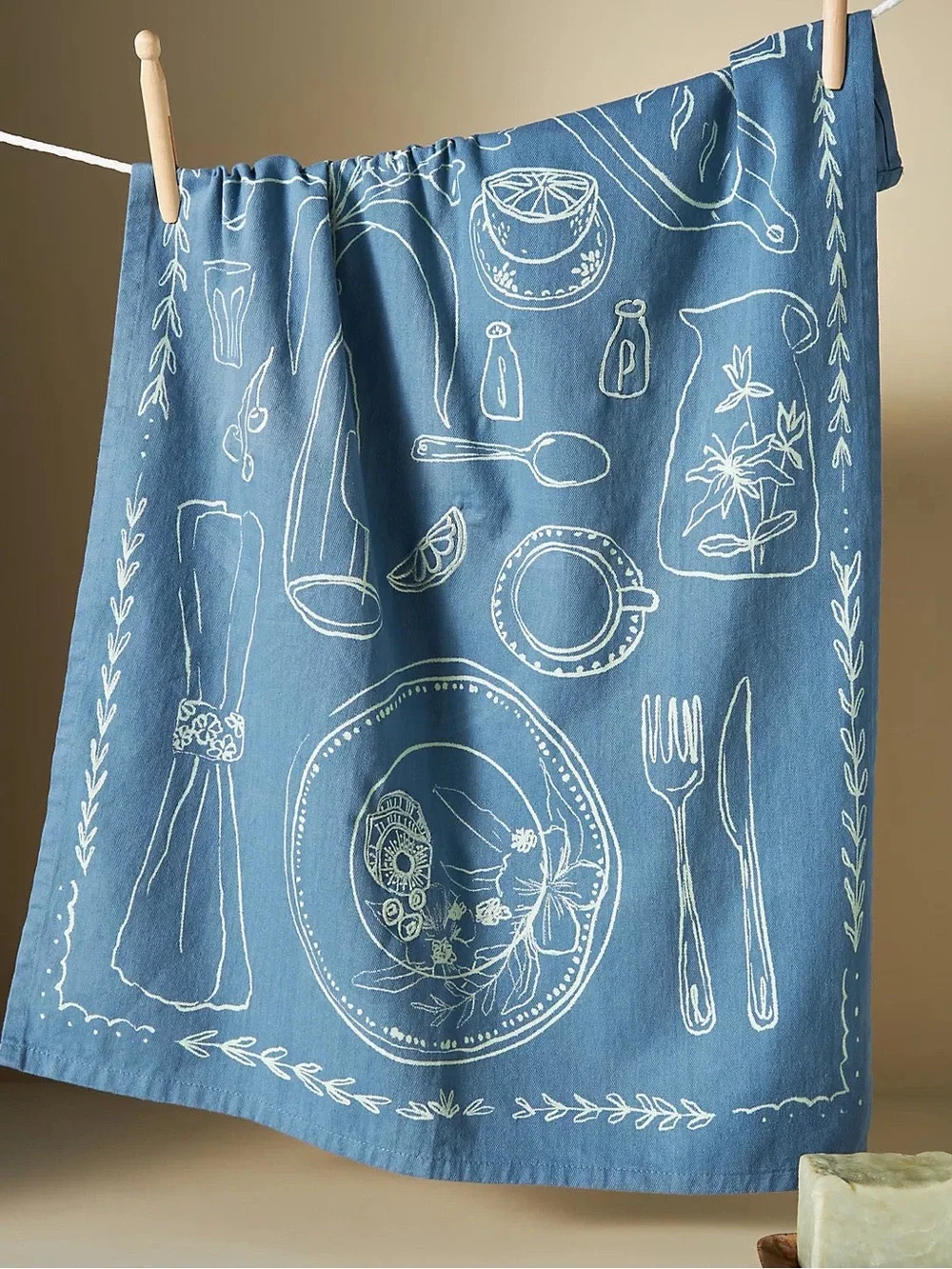 New🌟Anthropologie-Table Setting Dish Towel